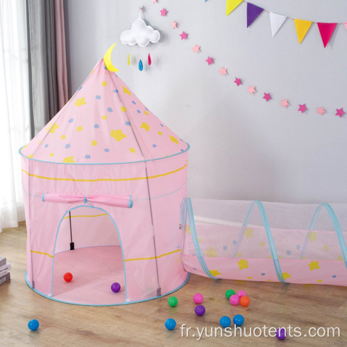 Enfants château maison pliable facile enfants jouet tipi